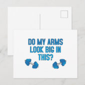 Zie mijn armen er groot uit? feestdagenkaart (Voorkant / Achterkant)