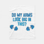 Zie mijn armen er groot uit? fleece deken (Voorkant)