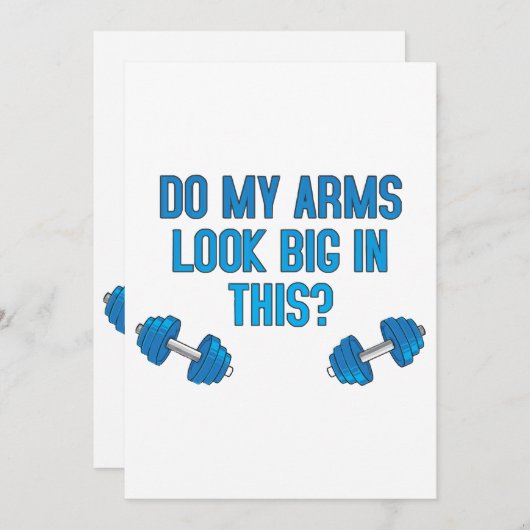 Zie mijn armen er groot uit? kaart (Voorkant / Achterkant)