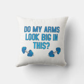 Zie mijn armen er groot uit? kussen (Achterkant)