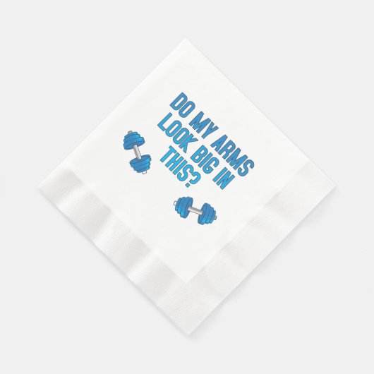 Zie mijn armen er groot uit? servet (Hoek)