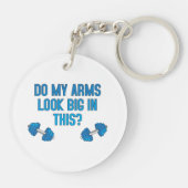 Zie mijn armen er groot uit? sleutelhanger (Achterkant)