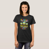 Zie Mijn Hart Schoolbuschauffeur Rijdt Zeggend T-shirt (Voorkant volledig)