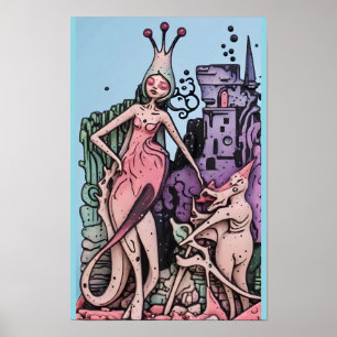 Zie Munkee Nockawff - Ken Gage Art Poster