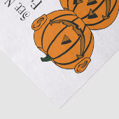 Zie Nee Hoor Nee Spreek Geen Kwaadaardige Pompoene Tissuepapier (Detail)