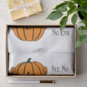 Zie Nee Hoor Nee Spreek Geen Kwaadaardige Pompoene Tissuepapier (Geschenk)