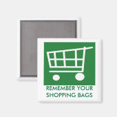 ZIE NEE tegen plastic zakken Magneet (Voorkant / Achterkant)