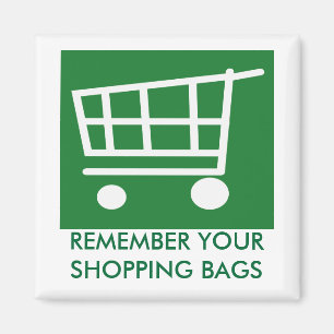 ZIE NEE tegen plastic zakken Magneet