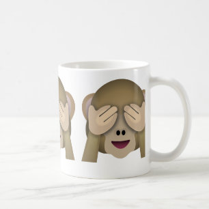 Zie No Evil Monkey Emoji Koffiemok