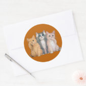 Zie No Hear No Speak No Evil Cats Sticker (Envelop)