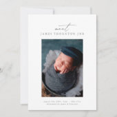 zie onze nieuwe foto - geboorteaankondiging voor b aankondiging (Voorkant)