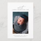 zie onze nieuwe foto - geboorteaankondiging voor b aankondiging (Voorkant)