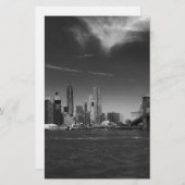 zie op 2 producten Panoramic Black White Brooklyn Briefpapier (Voorkant / Achterkant)