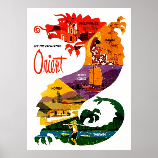 Zie Orinet. Verre oostelijke landen in dragon Poster (Voorkant)