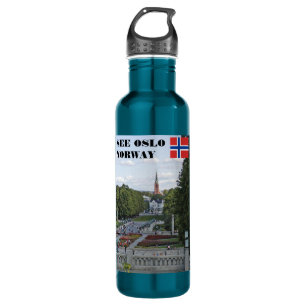 Zie Oslo Noorwegen Vigeland reissouvenir Waterfles