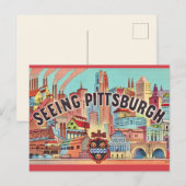 Zie Pittsburgh Geïllustreerde Postkaart (Voorkant / Achterkant)