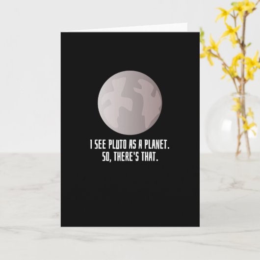 Zie Pluto als planeet Kaart (Gele Bloem)