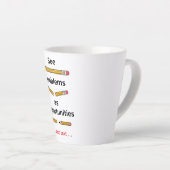Zie problemen als kansen – Motiverende quote Latte Mok (Rechterhoek)