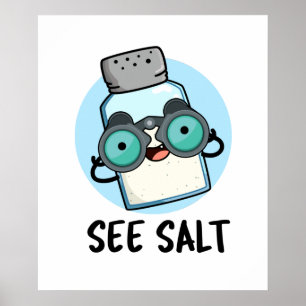 Zie Salt Funny Zee Salt Pun Poster