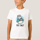 Zie Salt Funny Zee Salt Pun T-shirt (Voorkant)