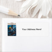 Zie Seattle in 1915 Etiket (Insitu)