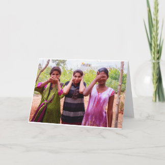 Zie, spreek, hoor Geen Kwade Kaart van Groeten