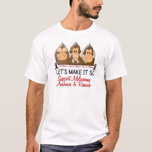 Zie Spreek hoort geen Melanoom huidkanker 2 T-shirt