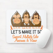 Zie Spreken horen geen multiple sclerose MS 2 Muismat (Met muis)