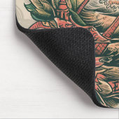 Zie strand en schip muismat (Hoek)