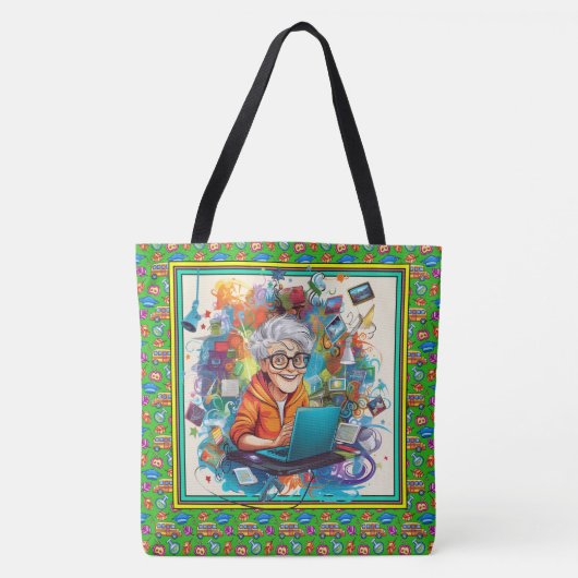 ZIE TERUG - Docent Dank je Tote Bag (Voorkant)