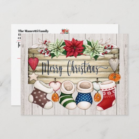 Zie terug - Kerstmis Briefkaart (Voorkant / Achterkant)