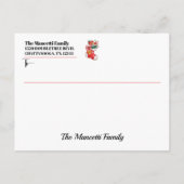 Zie terug - Kerstmis Briefkaart (Achterkant)