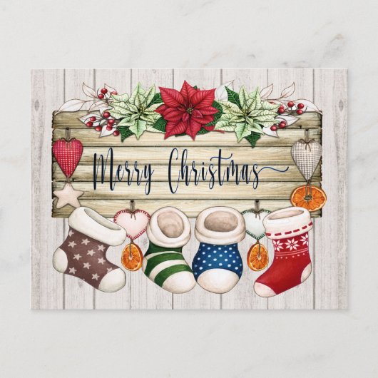 Zie terug - Kerstmis Briefkaart (Voorkant)