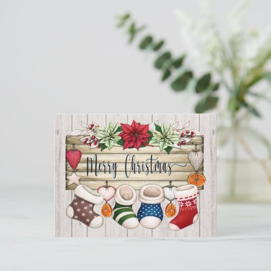 Zie terug - Kerstmis Briefkaart (Staand voorkant)