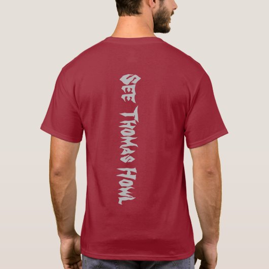 Zie Thomas Howl Original Logo (Maroon) T-shirt (Achterkant)