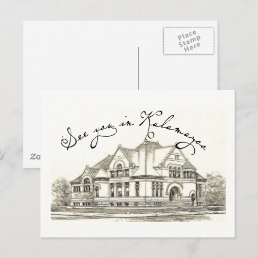 Zie u bij Kalamazoo Briefkaart (Voorkant / Achterkant)