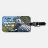 Zie U Later fotografisch alligator Bagagelabel (Voorkant horizontaal)
