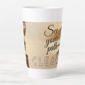 Zie uw pleister goed latte mok (Voorkant)