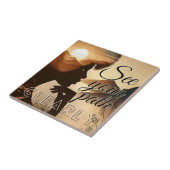 Zie uw pleister goed tegeltje (Zijkant)