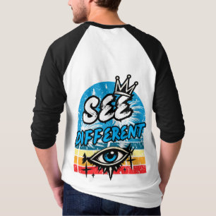 Zie Verschillende Retro T-shirt Met Lange Mouwen