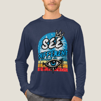 Zie Verschillende Retro T-shirt Met Lange Mouwen