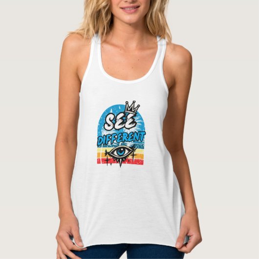 Zie Verschillende Retro Tank Top (Voorkant)