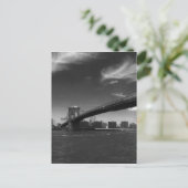 zie voor 2 producten Panoramic Black White Brookly Briefkaart (Staand voorkant)