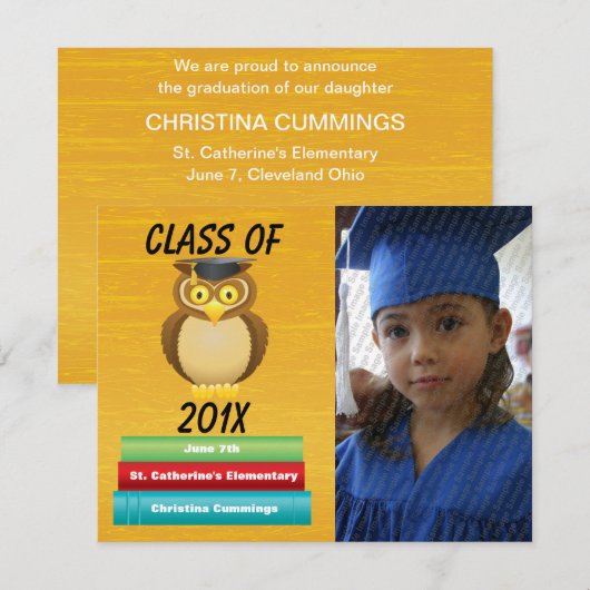 Zie Waarschuwing van afgestudeerde Afstuderen beke Aankondiging (Voorkant / Achterkant)