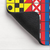 Zie Worthy_Signal Flags mousepad Muismat (Hoek)