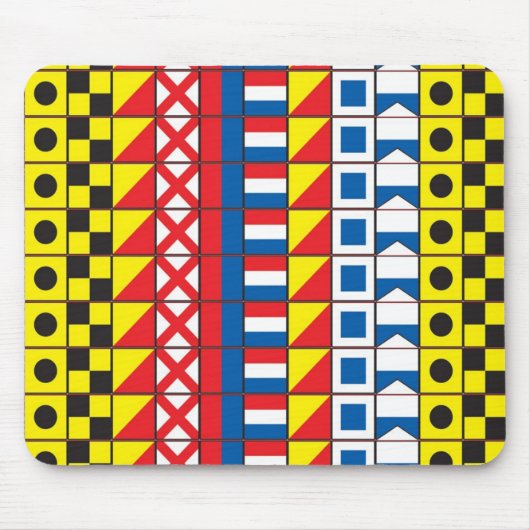 Zie Worthy_Signal Flags mousepad Muismat (Voorkant)