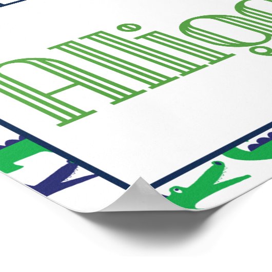 Zie Ya Later Alligator Poster (Hoek)