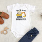 Zie Ya Later Excavator Baby Boy Bodysuit