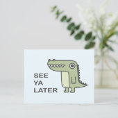 Zie Ya Latere Alligator Briefkaart (Staand voorkant)
