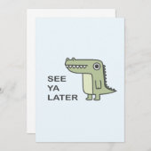 Zie Ya Latere Alligator Kaart (Voorkant / Achterkant)